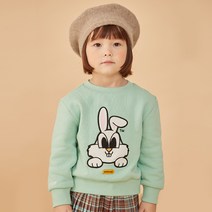 팬콧 아동용 팝바니 캐릭터 기모 맨투맨