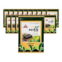 새우표 완도 녹차재래 돌김 전장, 20개, 30g