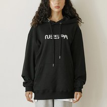 네스파 여성용 세미오버핏 빅폰트 후드티 SID_0069