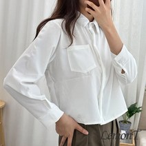 레몬티 여성용 세미 크롭 셔츠 lkf23611