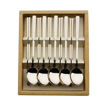 블룸엣홈 티타늄 레이저 훈민정음 수저 5벌 세트, 1세트, 숟가락 5p + 젓가락 5벌 + 세트박스