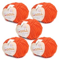 니뜨 아이돌 뜨개실 45g, 36 진오렌지, 5개