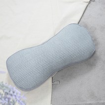 사랑예감 논슬립 라운드 메밀 베개, 회색