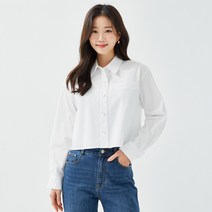로엠 여성용 크롭 셔츠