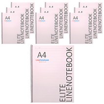 투영디자인 2500 엘리트 절취 유선노트 A4, 아이보리, 10개