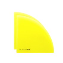 아크릴 티 코스터 2p, 레몬, 125 x 125 mm