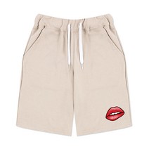 언탭트 남성용 빅사이즈 리얼 립스 프린트 트레이닝 반바지