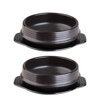 플라라 가마솥 뚝배기 + 받침 세트, 뚝배기(1호 / 지름 13.4cm x 높이 5.8cm), 받침(1호 / 내경 12.2cm x 가로 16.5cm), 2세트