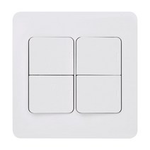 제일전기 전등 스위치 커버 스위치 중4구 화이트, 1개