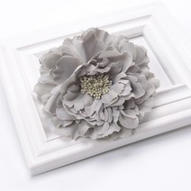 루비코코 커튼묶기 장미 꽃 커텐집게 12.5cm, 플라워 그레이, 2개