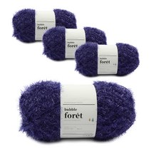 브랜드얀 버블포레 수세미 뜨개실, 21 에그플랜트, 4개