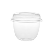 대성 빙수 샐러드 용기 몸통 + 뚜껑 세트 750ml, 350세트