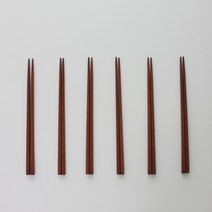 클라인 장미원목 젓가락 6벌 세트, 1세트