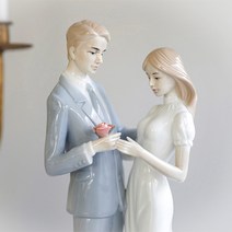 미스모네 빅토리안 여인 도자기 인형 장식, D 4 웨딩커플