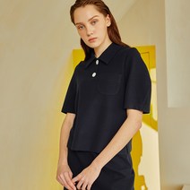 콜라보토리 여성용 Volume Sleeve Crop Pique Top BEAMB2016M