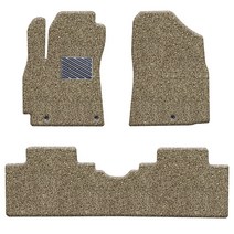 포시즌 자동차 코일 매트 운전석 + 조수석 + 뒷좌석 확장형 3종 세트, 브라운, 현대 아반떼 CN7 전차종, 현대