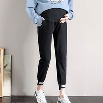 지앤와이 벨벳 임부 라벨 조거팬츠