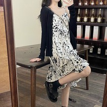쉐어몰 룰랑 나시 캉캉 러플 꽃 원피스