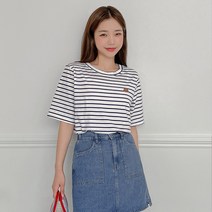 로미스토리 빅사이즈 밴딩 캐주얼 데님 치마바지