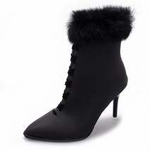 헤스티아 스틸레토 힐 부츠