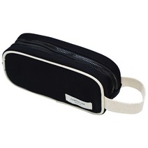 뭉구 CAMPUS LAP 손잡이 펜 파우치, 1개, Black