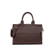 단색 가죽 캐주얼 서류 가방