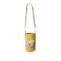 메이징초이스 텀블러 백, 옐로우 화이트 곰, 1개
