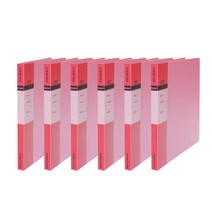 클리어 파일 Hc133 B5 20p, 분홍색, 6개