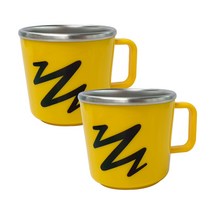 르번 짱구는못말려 논슬립 스텐컵, 혼합색상, 2개