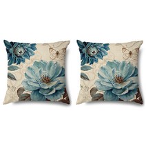 고풍스러운 앤티크 화원 쿠션 커버 2p