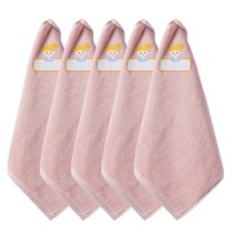프롬코튼 30수 순면 공주프린팅 고리수건, 5개, 핑크 신데렐라