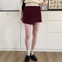 슈가펀 뉴트 골드버튼 랩 숏팬츠