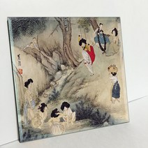 티디피 명화타일 E23 신윤복 단오풍정