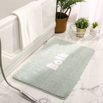 마이데일리 심플 사각 Bath 화장실 욕실 발매트 카페트, 민트 그린