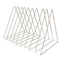 빅드림 삼각 메탈 책꽂이, 화이트