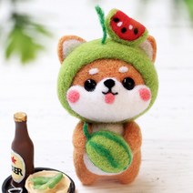 아트조이 DIY 양모펠트 키트, 1세트, 수박 시바