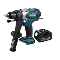 마끼다 18V 해머 드릴 드라이버 카본모터 DHP458Z + 5.0Ah 배터리 BL1850B, 1세트
