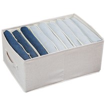 하늬통상 패브릭 특대형 9칸 의류 정리함, 베이지, 1개