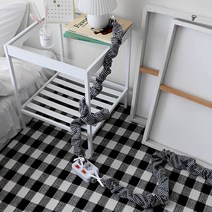 까사베르데 미니 체크 코드 전선 가리개 핸드폰 충전기형, 블랙