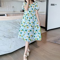 플라워 패턴 러블리한 요즘 임산부 원피스