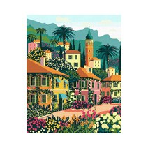 플레이어바웃 평온한 지중해 DIY 명화 그리기 세트 40 x 50 cm, 혼합색상