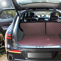 지엠지모터스 퀼팅 가죽 트렁크매트 풀세트, 제네시스 (5인승) GV70 (2021년~), 레드