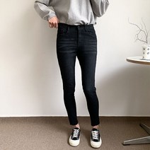 헤이진 여성용 인밴딩 스키니 데님팬츠 J021