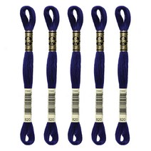 브랜드얀 DMC 25번 면사 자수실 5p, 820번, 8m, 5개