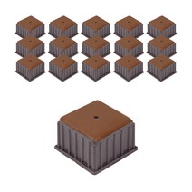 체어서퍼 먼지가 달라붙지 않는 의자발커버 정사각 S, 브라운, 16개