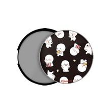 옴팡이 팡팡 베리 스마트톡 싱글플레이트 세트, 1세트, 팝콘팡블랙