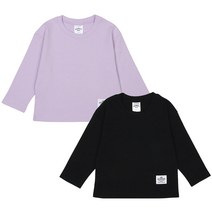 레인보우키즈 아동용 베이직 분또 긴팔티 2종 세트