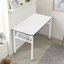 다다재 접이식 다용도 테이블 1000 x 600 mm, 화이트다리 + 화이트