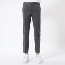 언탭트 남성용 일자핏 히든 밴딩9부 슬랙스 스판 팬츠