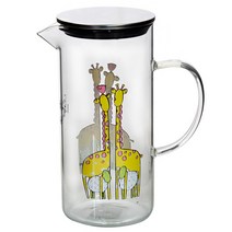달라피아자 내열 유리 물병, 지라프, 1300ml